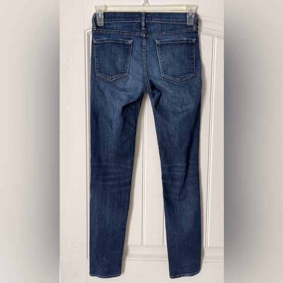 Frame Le Skinny de Jeanne Jeans blue distressed denim, Size 27 - Picture 5 of 8